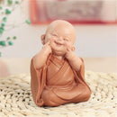 Resin Hand-carved Statue Monk Sculpture Gift Car Home Decorations