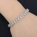 Trendy Metal Geometric Crystal Bracelet Temperament Rhinestone Bracelet