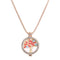 Trendy Rhinestone Fragrance Necklace Life Tree Essential Oil Necklace For Women