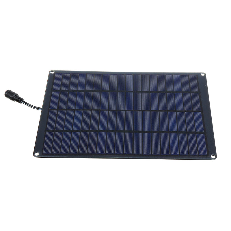 DC 18V 5.5W Portable Polycrystalline Solar Panel Battery Charger W/ Crocodile Clip Line