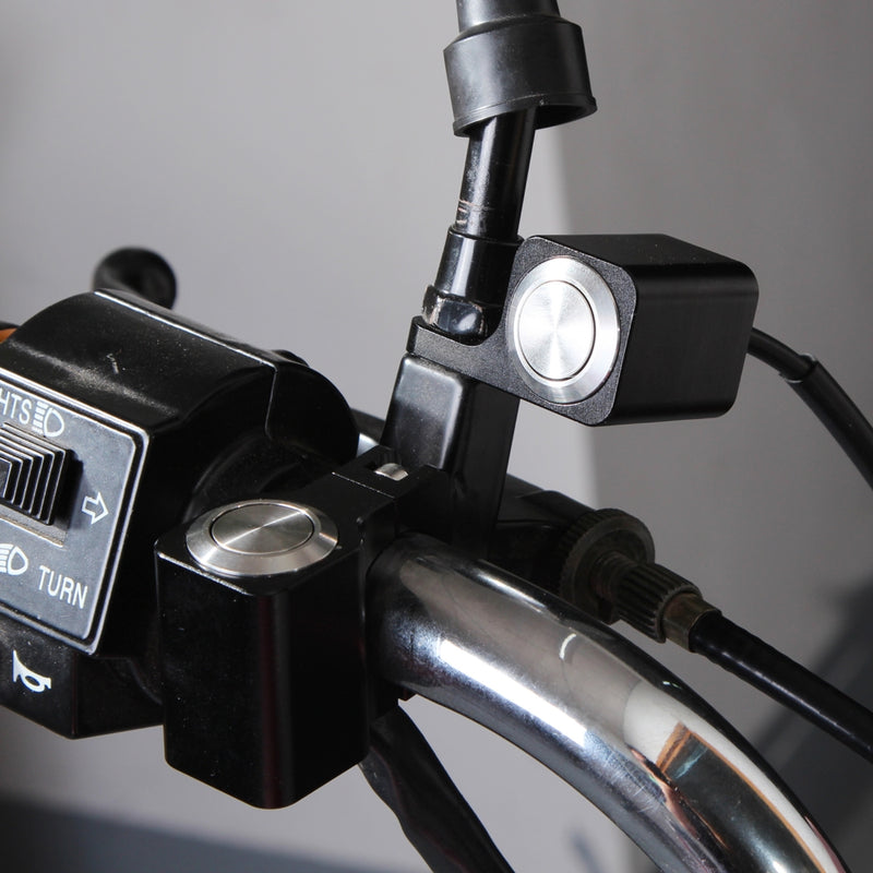 BOSMAA MK51L Self-lock Motorcycle Rear View Mirror Bracket Switch Headlight Fog For Sport Dirt Electric Bike