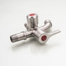 Multifunctional Sink Stainless Steel Brushed Double Tube Drawing Drainer Water Faucet