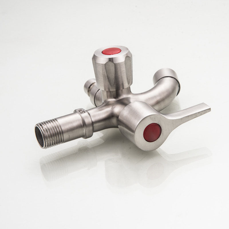 Multifunctional Sink Stainless Steel Brushed Double Tube Drawing Drainer Water Faucet