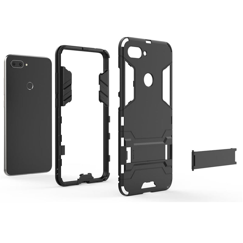 Bakeey Armor Shockproof with Desktop Stand Soft TPU + Hard PC Back Cover Protective Case for Xiaomi Mi8 Mi 8 Lite
