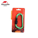 Naturehike D Shape Buckle Aluminum Alloy Carabiner Hanging Keychain Hook Outdoor Camping Tools