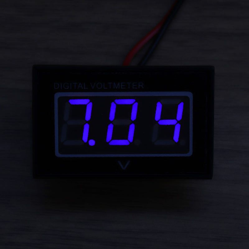 10pcs Blue DC3-30V LCD Display Digital Voltage Meter Waterproof Dustproof 0.4 Inch LED Digital Tube