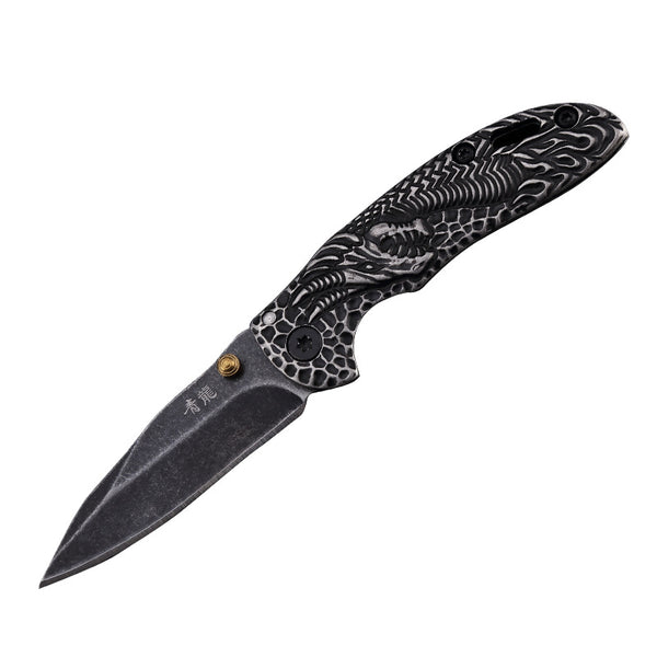 LAOTIE 0611 130mm Stainless Steel Mini Folding Knife Outdoor Survival Tools Kit Hiking Climbing Multifunctional Knife
