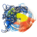 ZANLURE 13/12/10/8FT Hand Cast Fishing Net Spin Network Bait Twine Fish Net Bucket