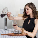 Circle Joy Round Crystal Decanter Bottles Decanter Crystal Glass W-ine Pourer W-ine Carafe Aerator