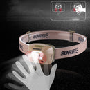 SUNREI iFishing 225LM XPG3 S2 LED Smart Sensor 4 Modes IPX6 Waterproof Bike Headlamp 3 x AAA Battery