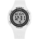 SYNOKE 9616 EL Display Silicone Strap Sport Watch 3ATM Waterproof Alarm Student Digital Watch