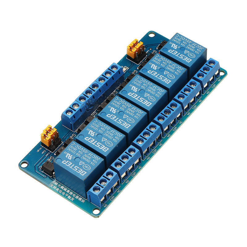 BESTEP 6 Channel 5V Relay Module High And Low Level Trigger