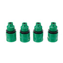 Universal 4 Way Garden Hose Splitter Tap Manifold for 1/2" 3/4" 1" Garden Faucet Shut Off Connector Water Pipe Divider Hose Quick Adapter Outdoor Irrigation