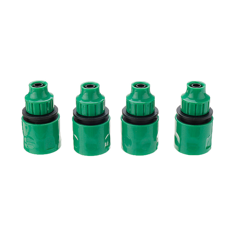 Universal 4 Way Garden Hose Splitter Tap Manifold for 1/2" 3/4" 1" Garden Faucet Shut Off Connector Water Pipe Divider Hose Quick Adapter Outdoor Irrigation
