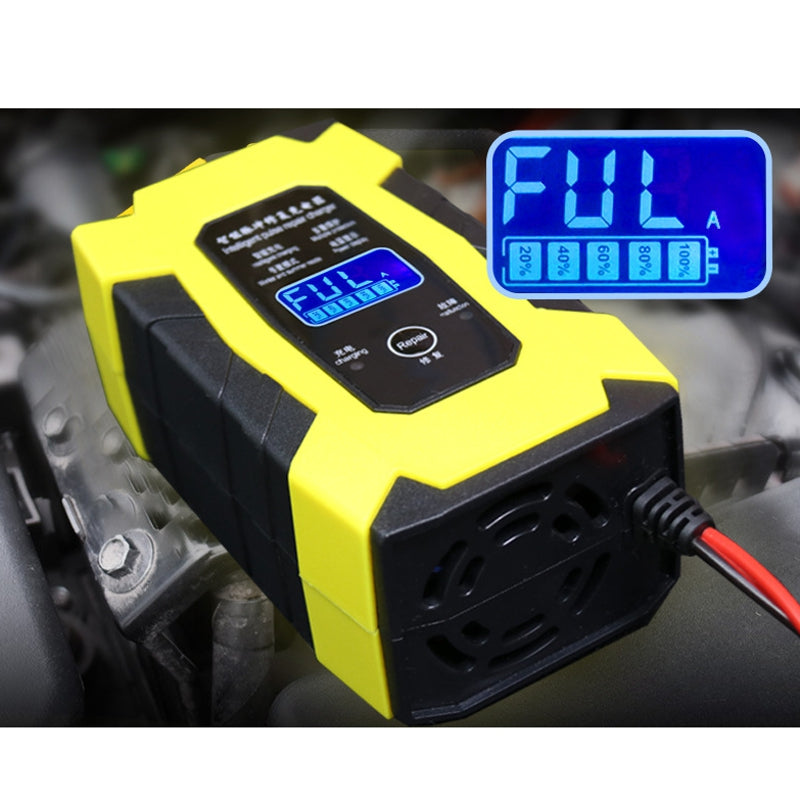 Enusic 12V 6A Intelligent Repair Battery Charger For Car Motorcycle Truck Van Marine Lead Acid Batteries Agm Gel Wet