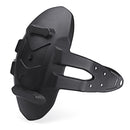Black PVC Motorcycle Rear Wheel Cover Fender Splash Guard Mudguard Bracket Solid