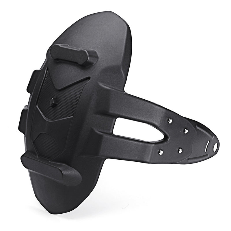 Black PVC Motorcycle Rear Wheel Cover Fender Splash Guard Mudguard Bracket Solid