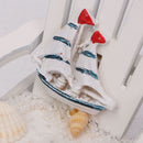 Mediterranean Style Wooden Mini Chairs Desktop Ornaments Home Garden Decoration Furnishings