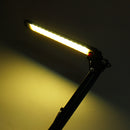 6W Flexible Long Arm Clip Dimmable USB Desk Table Lamp Three Color Modes Reading Light DC5V