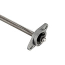 Machifit 200/300/400mm T8 Lead Screw with Shaft Coupling and KFL Pillow Block Flange Ball Bearing Mounting Support Set