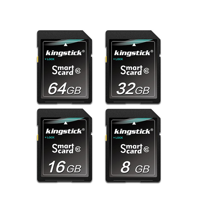 Kingstick SD Card 32GB 64GB 128GB Memory Card Class 10 SD Flash Memory Card SD Smart Card for Camera