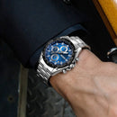 SKMEI 1393 Stainless Steel Business Style Waterproof Date Display Men Wrist Watch Quartz Watches