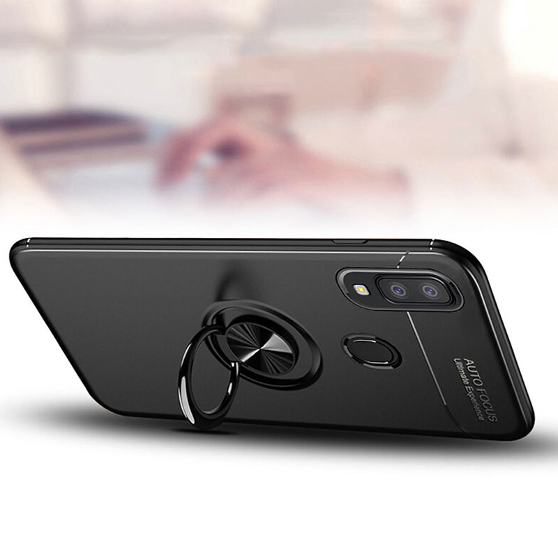 Bakeey 360 Rotating Ring Holder Magnetic Adsorption Shockproof Protective Case for Samsung Galaxy A40 2019