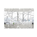 Honana Acrylic Mirrored DIY Decorative Wall Stickers 3D Mural Bathroom Mirror Sticker Decoration