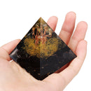 Orgone Pyramid Energy Generator Tower Home Reiki Healing Crystal 60x56x56mm Decorations