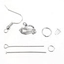 630Pcs/Set Eye Pins Lobster Clasps Jewelry Wire Earring Hooks Jewelry Finding Kit for DIY Necklace Jewelry Bracelet Making