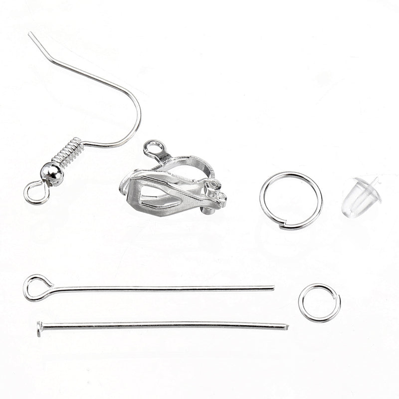 630Pcs/Set Eye Pins Lobster Clasps Jewelry Wire Earring Hooks Jewelry Finding Kit for DIY Necklace Jewelry Bracelet Making