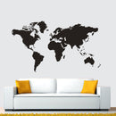Modern House Removable World Map Wall Sticker Decoration For School Office House Wall  Decor Design