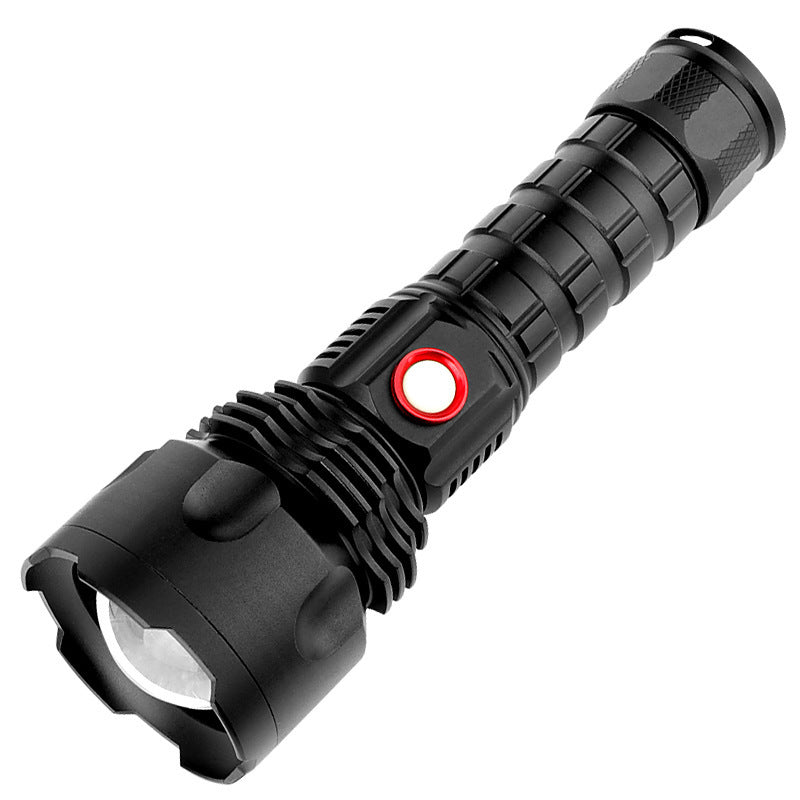 XANES P50 Zoomable Flashlight 5 Modes Waterproof USB Rechargeable Work Lamp Emergency Power Bank