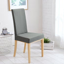 Waterproof Dinning Chair Covers Antidirt Waffle Fabric Seat Covers Stretch Spandex