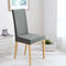 Waterproof Dinning Chair Covers Antidirt Waffle Fabric Seat Covers Stretch Spandex
