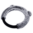 3Pcs 37-38cm Long Wool Plush Car Steering Wheel Covers Winter Warm Cushion Universal