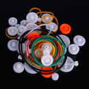 84pcs Pulley Plastic Gears Kit Rubber Band Pulley Belt Shaft Robot Motor Bevel Set