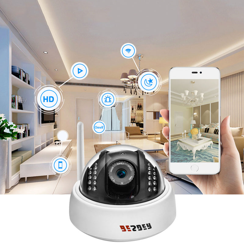 BESDER  3022PW-HX201 Audio Wide Angle 1080P WiFi IP Camera Microphone Surveillance Indoor Camera Security Night Vision CCTV Camera