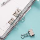 Jordan&Judy YD0018 Metal Binder Clips Long Tail Clips Paper Clips 15Pcs/Box L Size 30Pcs/Box S Size Spring Clips Paper Filing Grip Clamps Office Stationery Binding Supplies
