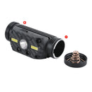 BORUIT 10W 800LM L2+2xCOB Headlamp Power Display 10 Modes USB Charging Sensing Cycling Night Warning Light