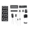 10pcs DIY Multi Function Four Bit Digital Clock MCU Clock Kit