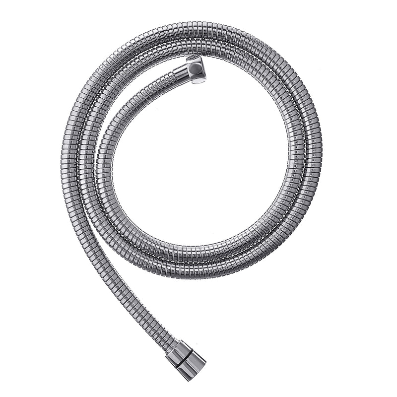 ABS and Chrome Finish Faucet Shower Head Combo w/ 60Inch Stainless Steel Hose for Bathroom