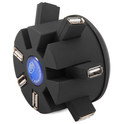 Wudoumi WDM-93 USB2.0 7 Port Garden Column Folding Portable USB Hub