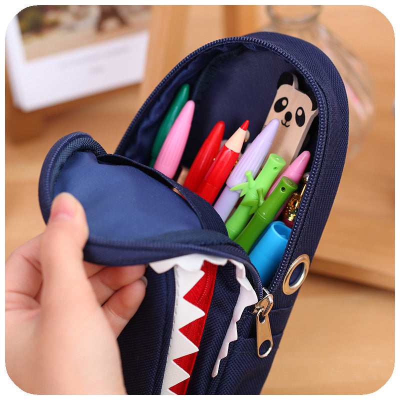 WAM PC-CB01 Shark Pencil Case Children School Pen Pouch Bag  Boys Stationery with Lock