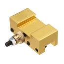 Machifit 1/4-3/8 Inch 20x25x50mm Aluminum Turning and Facing Holder for Quick Change Tool Post Holder Gold