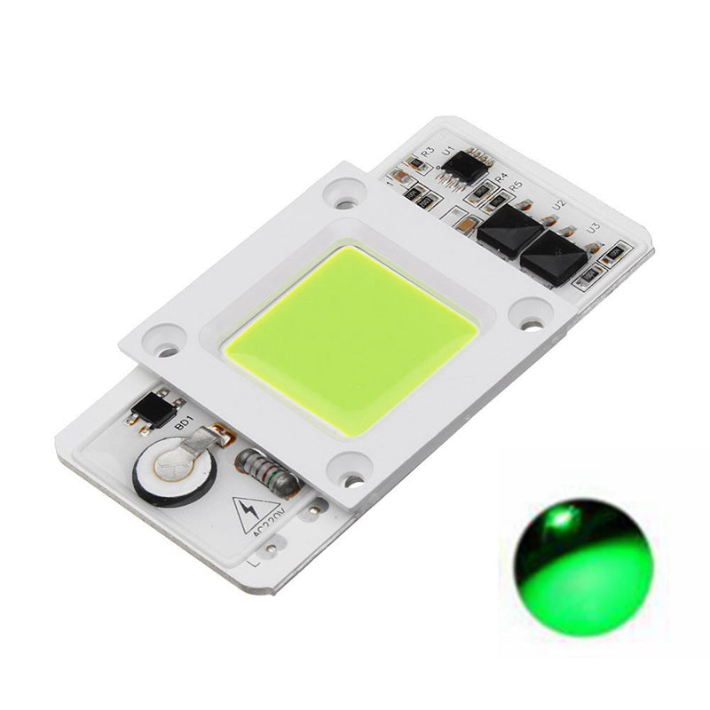 LUSTREON 50W Blue/Red/Green Light Non-drive Thunder Protection COB LED Chip for DIY Grow Light