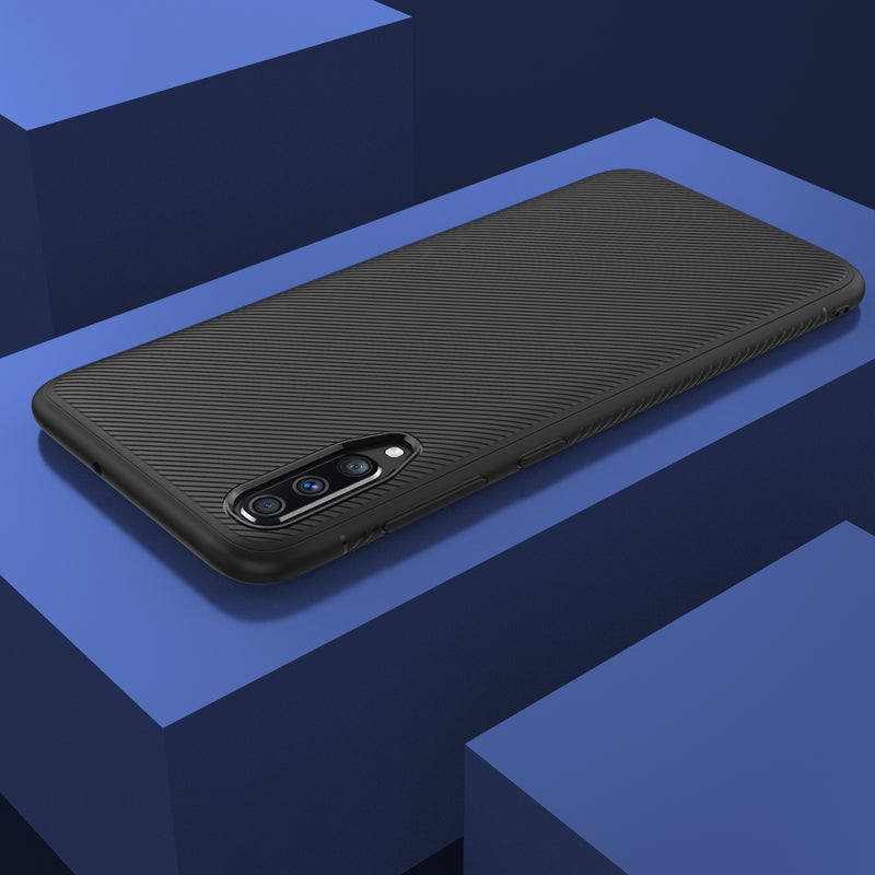 Bakeey Carbon Fiber Protective Case For Samsung Galaxy A70 2019 Shockproof Soft TPU Back Cover