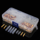 Excellway TC02 120Pcs Brass Bullet 3.5mm Terminal Male and Female Connector