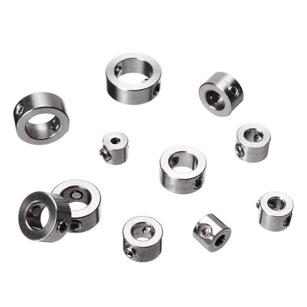 12pcs 3-16mm Lock Collar 304 stainless steel Limiting Stopper Twist Drill Bit Limited Ring Collar