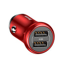 Baseus 4.8A Dual USB Ports Fast Car Charger For iPhone X 8Plus Oneplus5 Xiaomi 6 Mi A1 Tablet